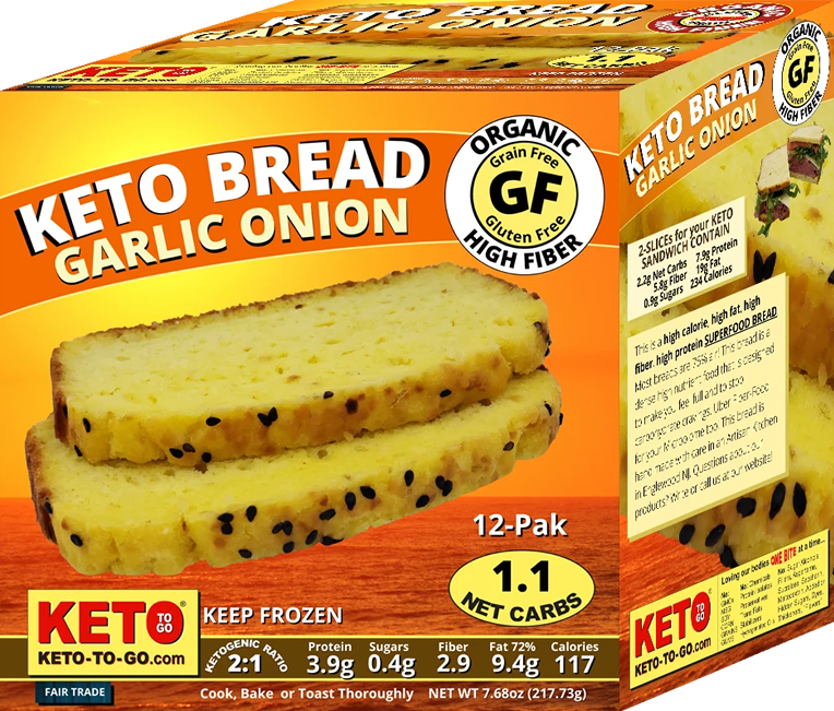 Keto Bread - Garlic Onion Bread